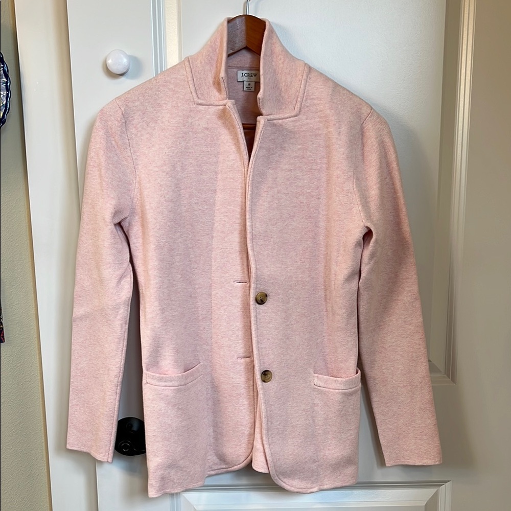 J. Crew Cotton sweater blazer S